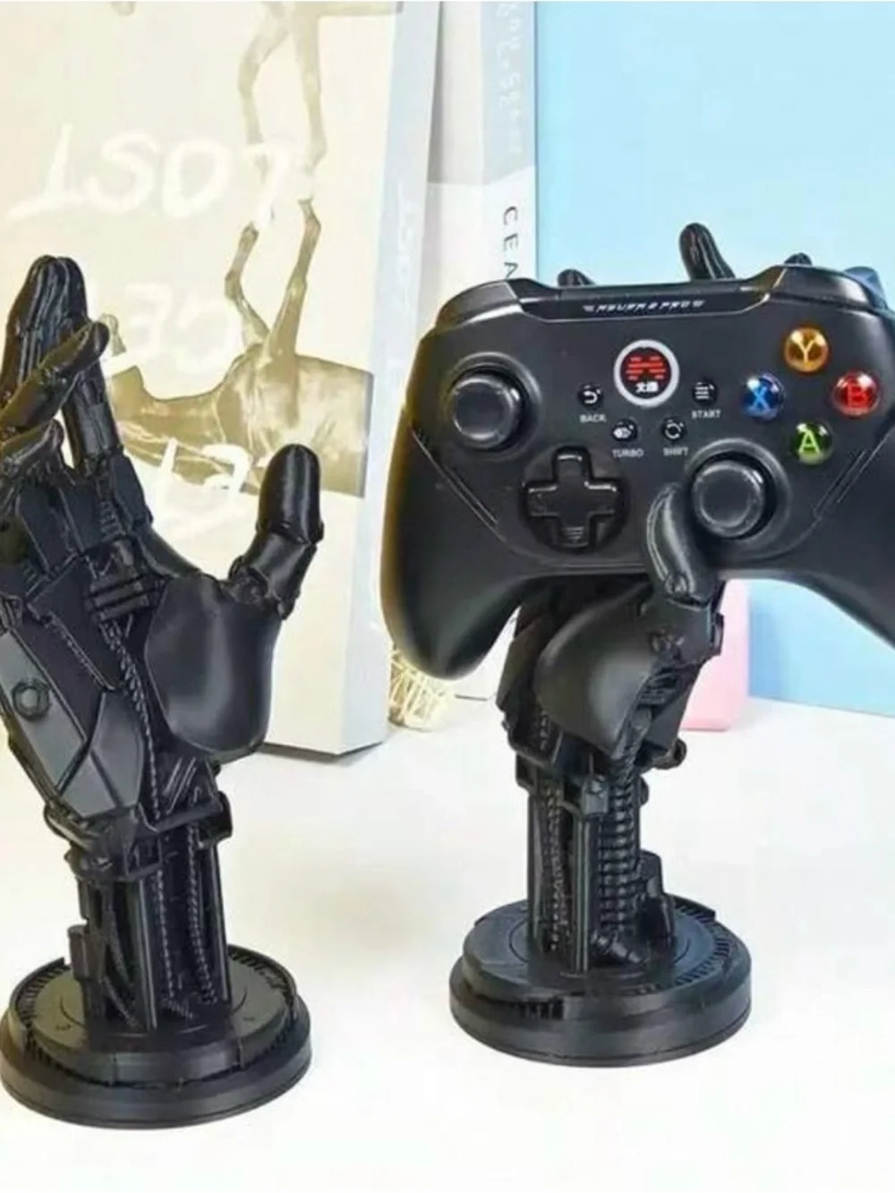 Black Robotic Hand Controller Stand - Video Game Controller Holder